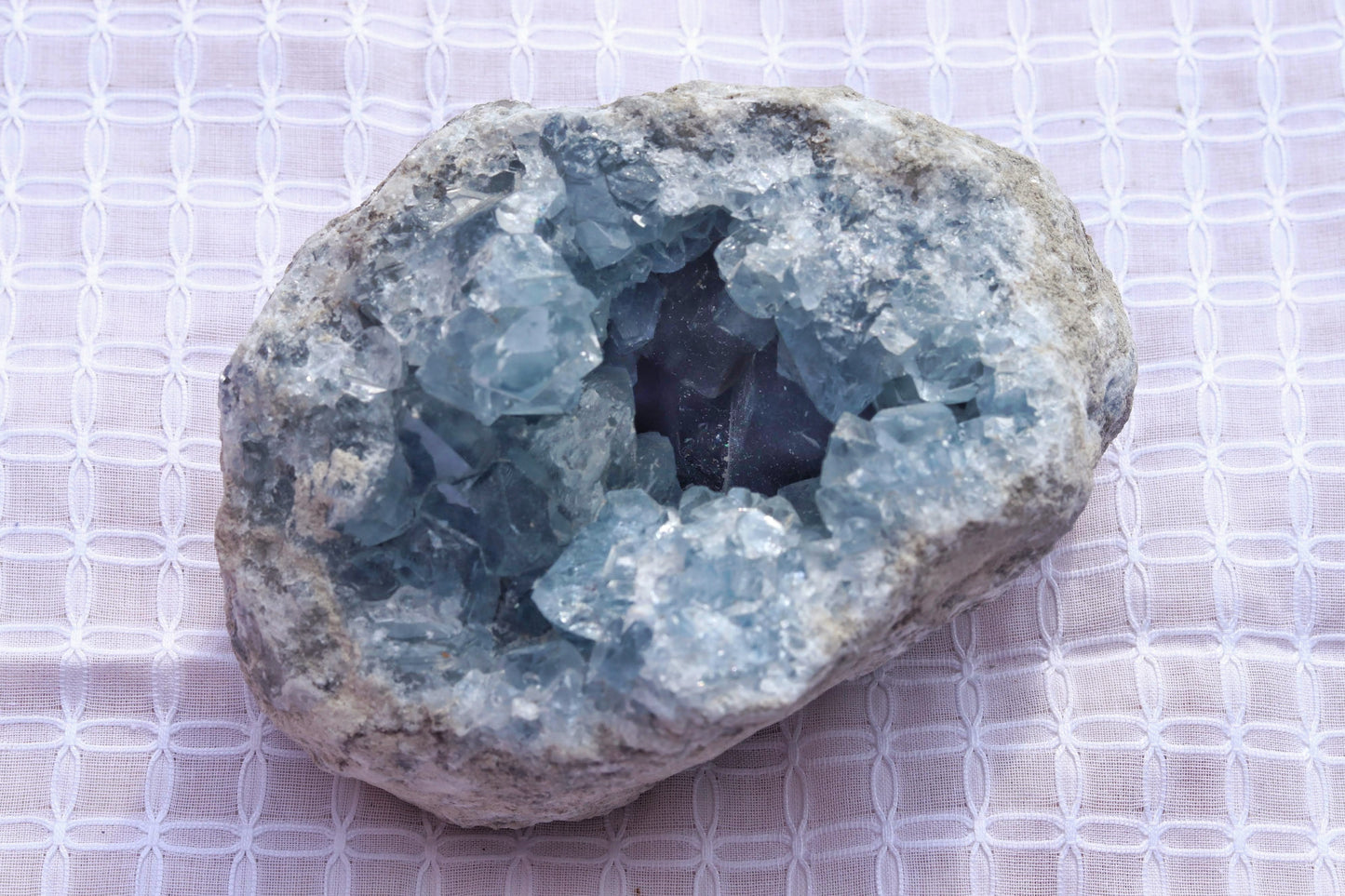 Celestite (Celestine) XL Geode