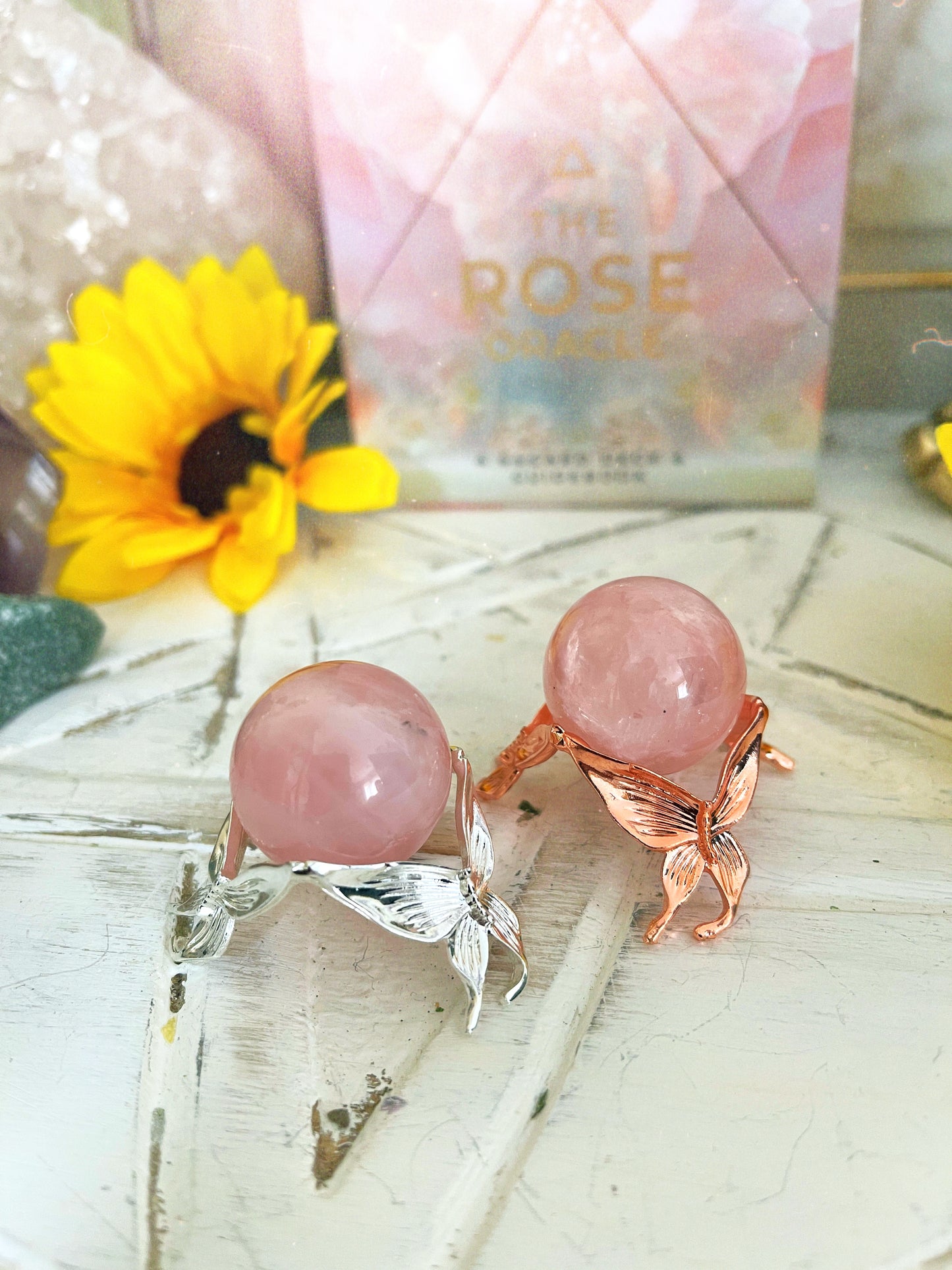 Rose Quartz Small Crystal Sphere 20-30mm